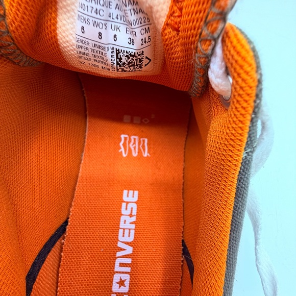 Converse Olive and Orange Low-Tops - Picture 10 of 11